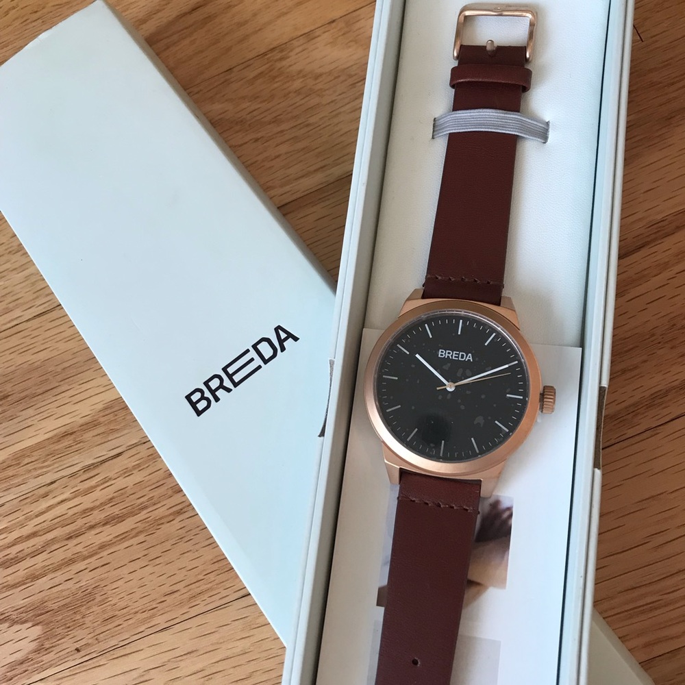 Men’s Breda leather watch